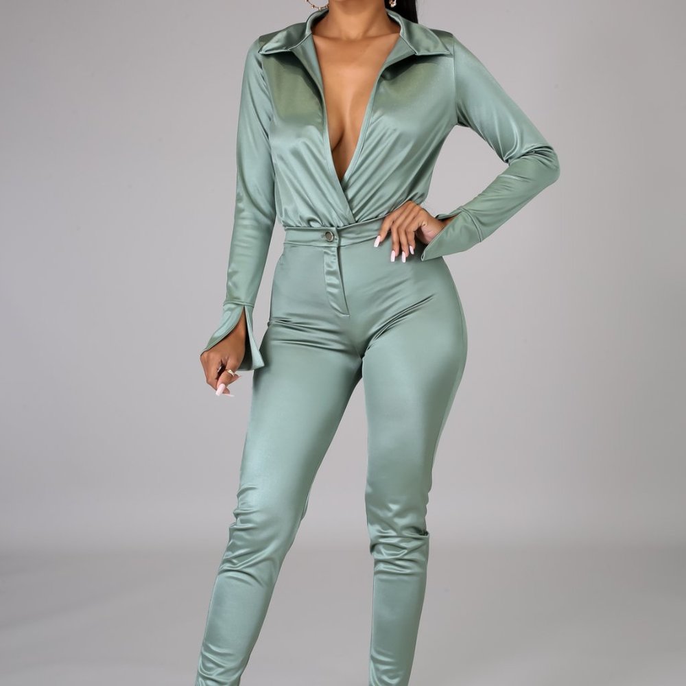 Satin Two Piece Outfit